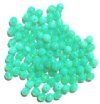 50 6mm Milky Opal Green Round Glass Beads